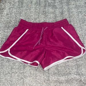 Pink shorts size medium (8-10).